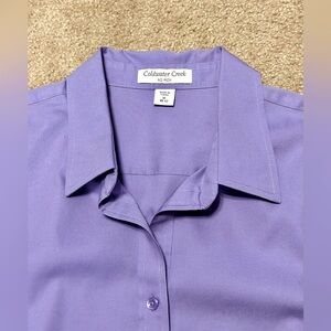 💜 Lavender 3/4 Sleeve Coldwater Creek Blouse 💜